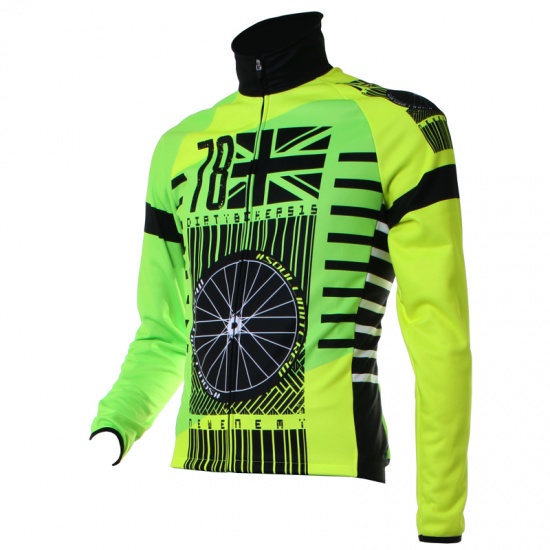 WINTER BIKE JACKET SETTANTOTTO FLUO YELLOW