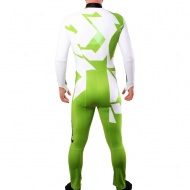 ALPINE SKI SUIT AURORA GREEN REAR