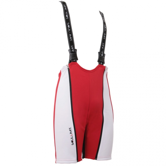 Alpin ski suitt cover pants with bibs color red