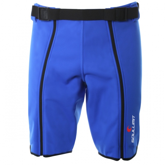 Panta coprituta corta da sci alpino colore blu