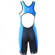 Triathlon silver suit with back hole Dolomite design